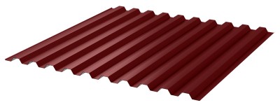 Профнастил лист С-21 с покрытием NormanMP Красное вино (RAL 3005)