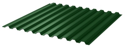 Профнастил лист С-21 с покрытием NormanMP Зеленый мох (RAL 6005)